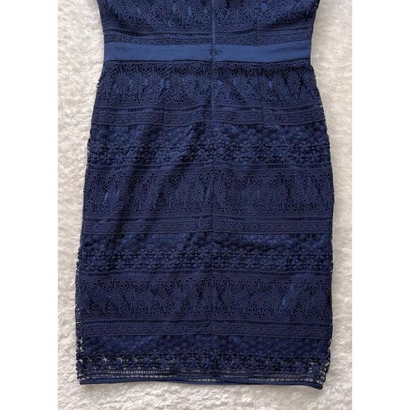 NWT Revolve Likely Navy Lace Drew Sleeveless V-Neck Choker Mini Dress, Size 4 - Picture 16 of 16